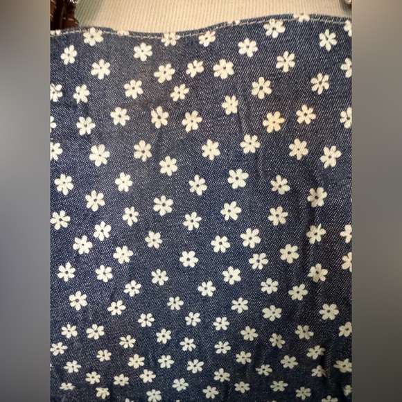 [Brighton] White Daisy Blue Denim and Braided Leather Purse 🌼